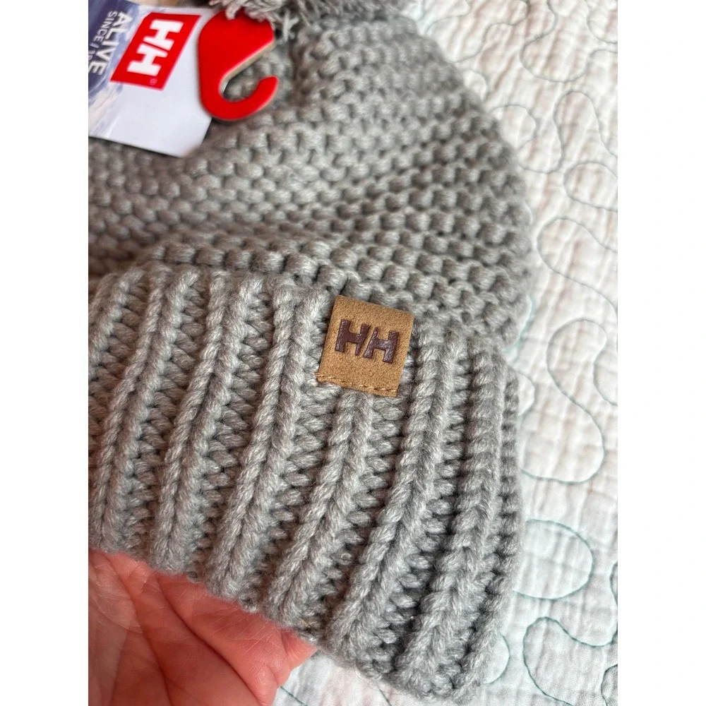 Helly Hansen Calgary Chunky Beanie Womens Pom Knit Hat